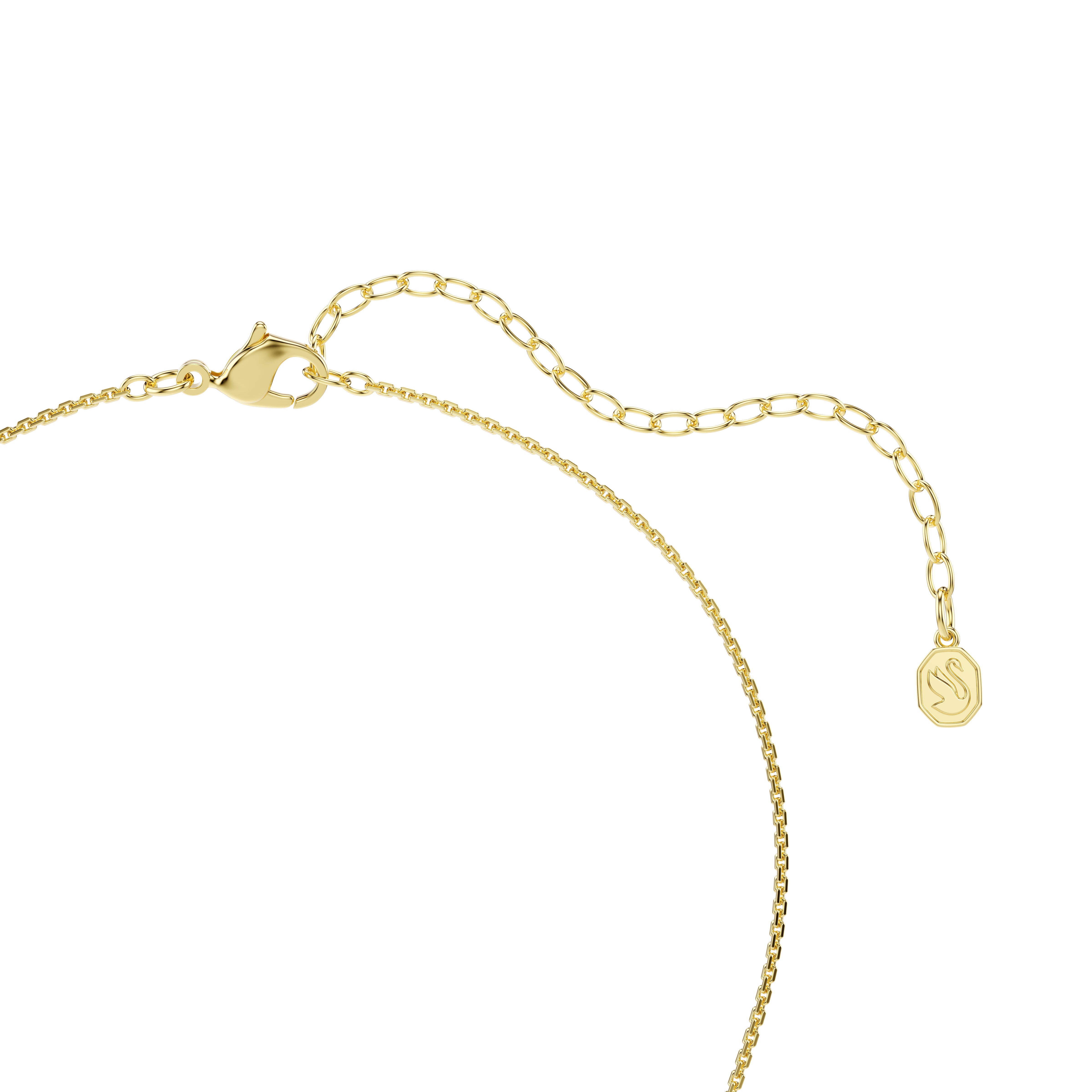 Swarovski Gold Tone Hyperbola Round Cut Necklace