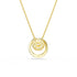 Swarovski Gold Tone Hyperbola Round Cut Necklace
