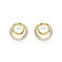 Swarovski Gold Tone Hyperbola Round Cut Earrings