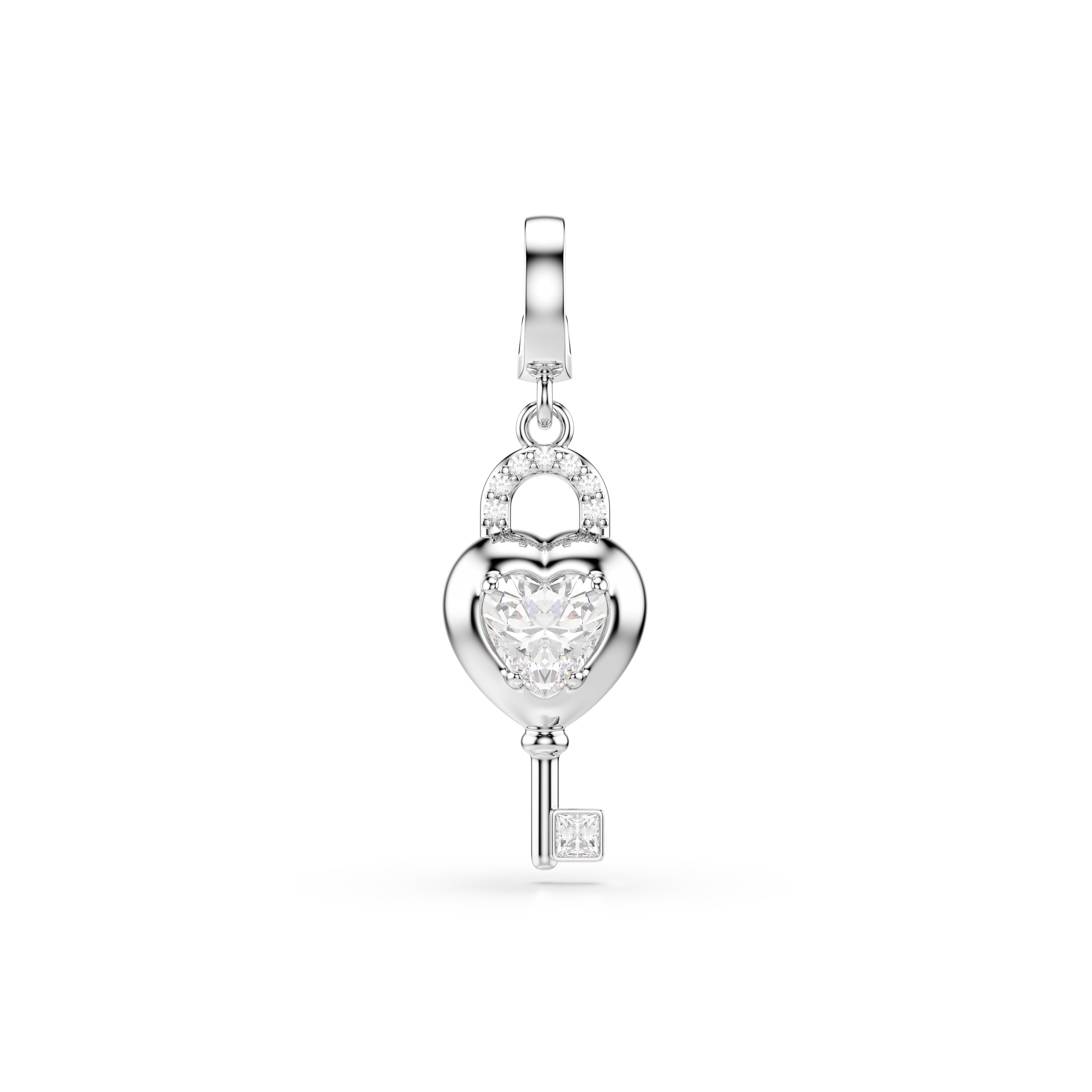 Swarovski Rhodium Idyllia Key Charm