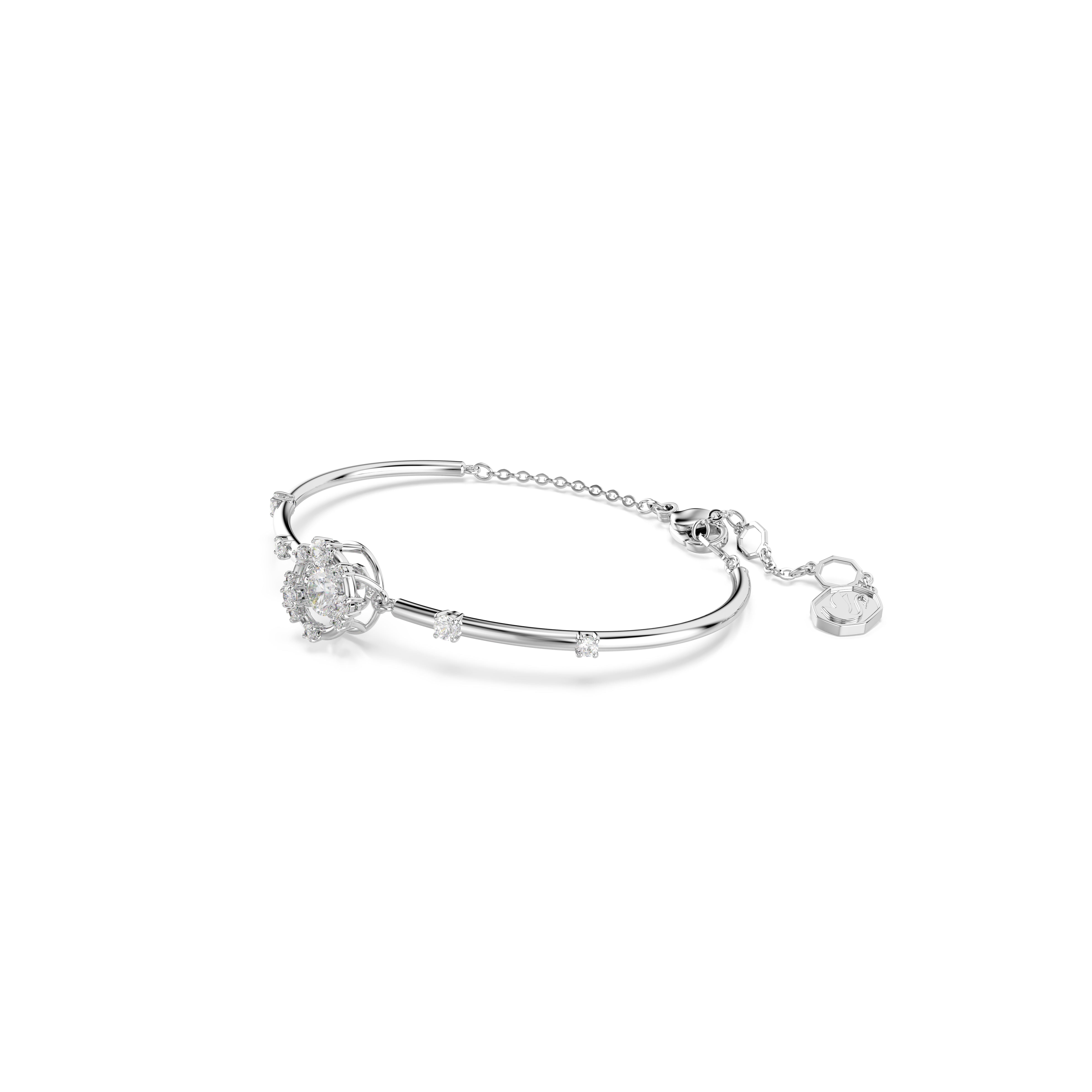 Swarovski Rhodium Constella Dancing Stone Bangle
