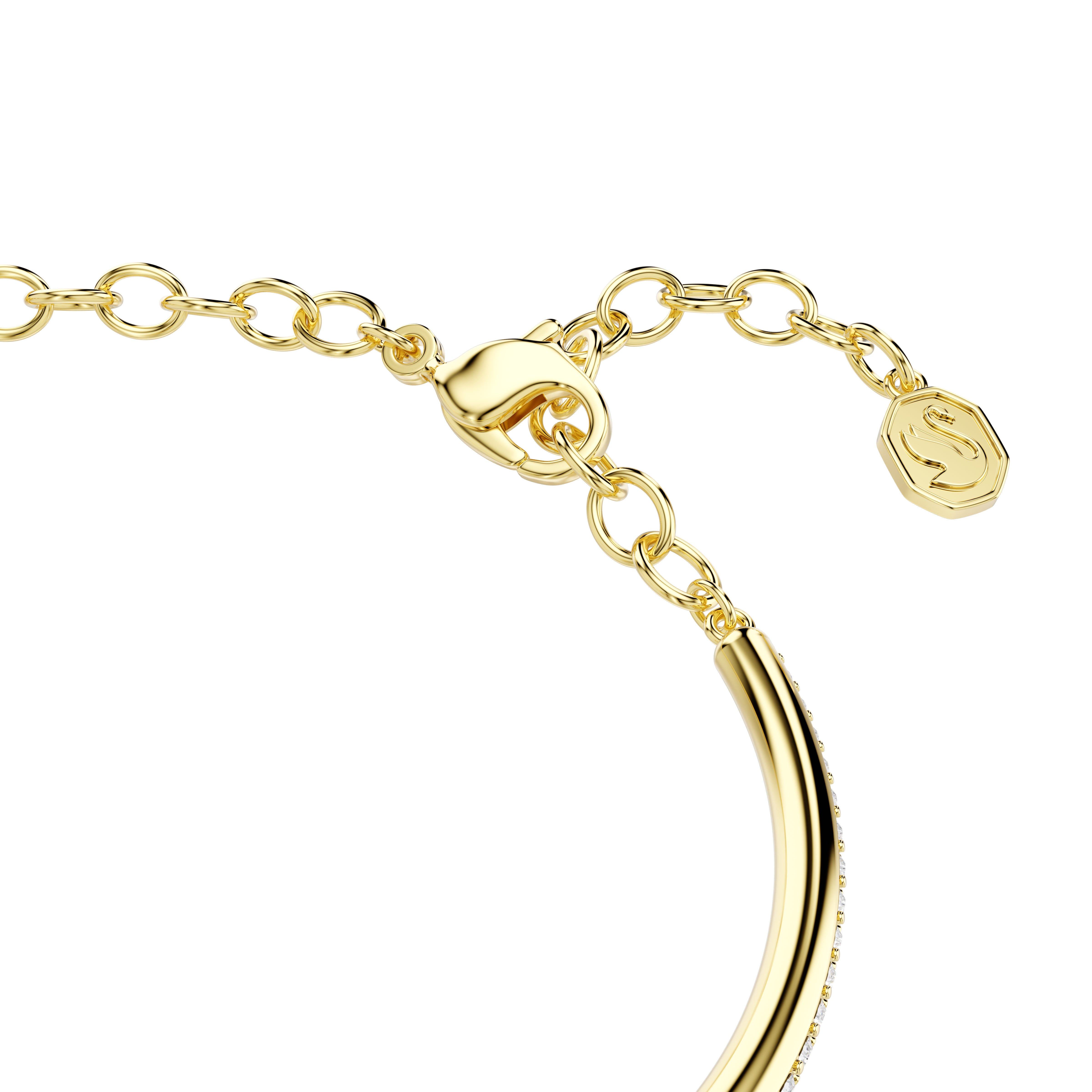Swarovski Gold Tone Round Cut Dextera Bracelet