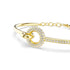 Swarovski Gold Tone Round Cut Dextera Bracelet