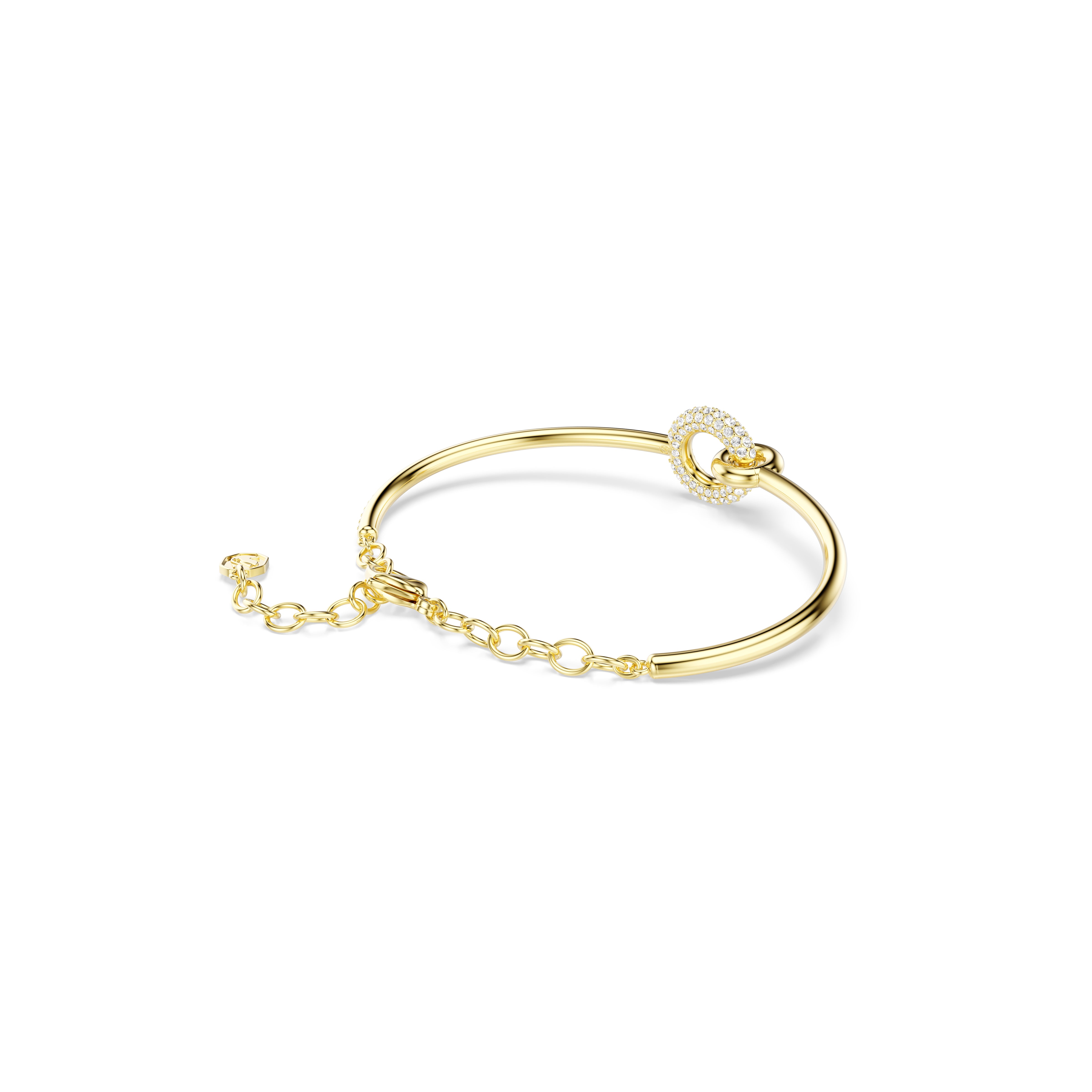 Swarovski Gold Tone Round Cut Dextera Bracelet