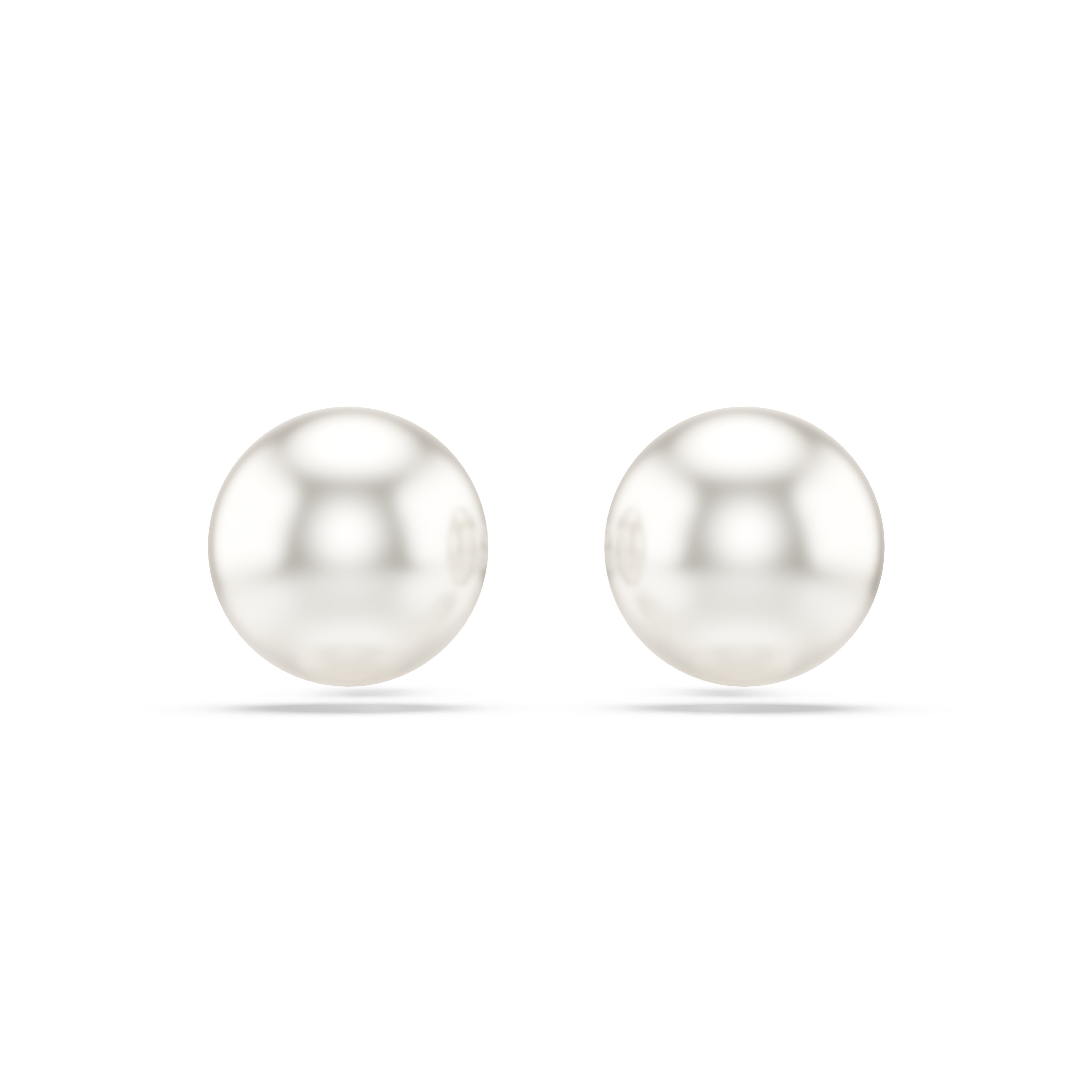 Swarovski Rhodium Matrix Crystal Pearl Earrings