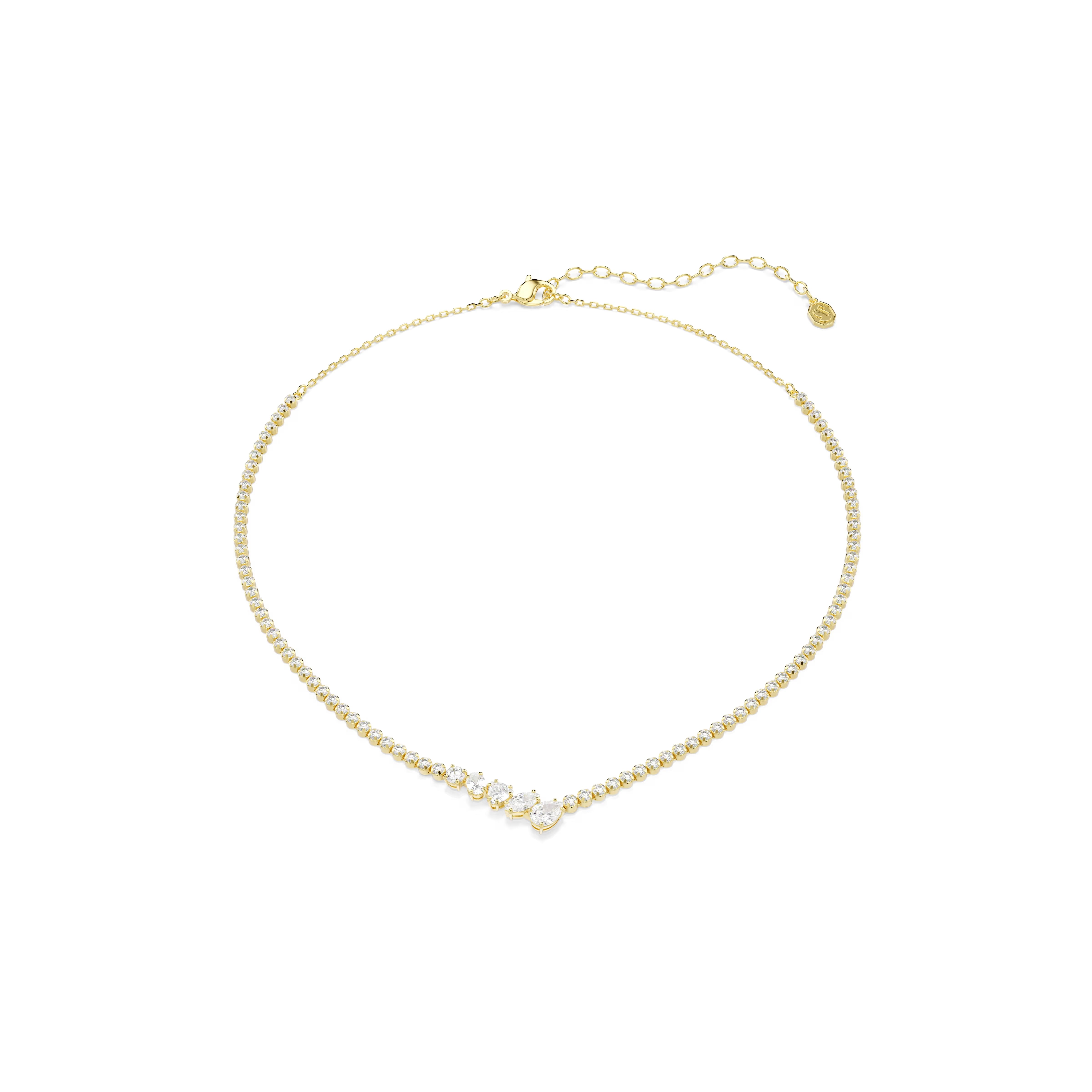 Swarovski Mesmera Mixed Cuts Gold Necklace