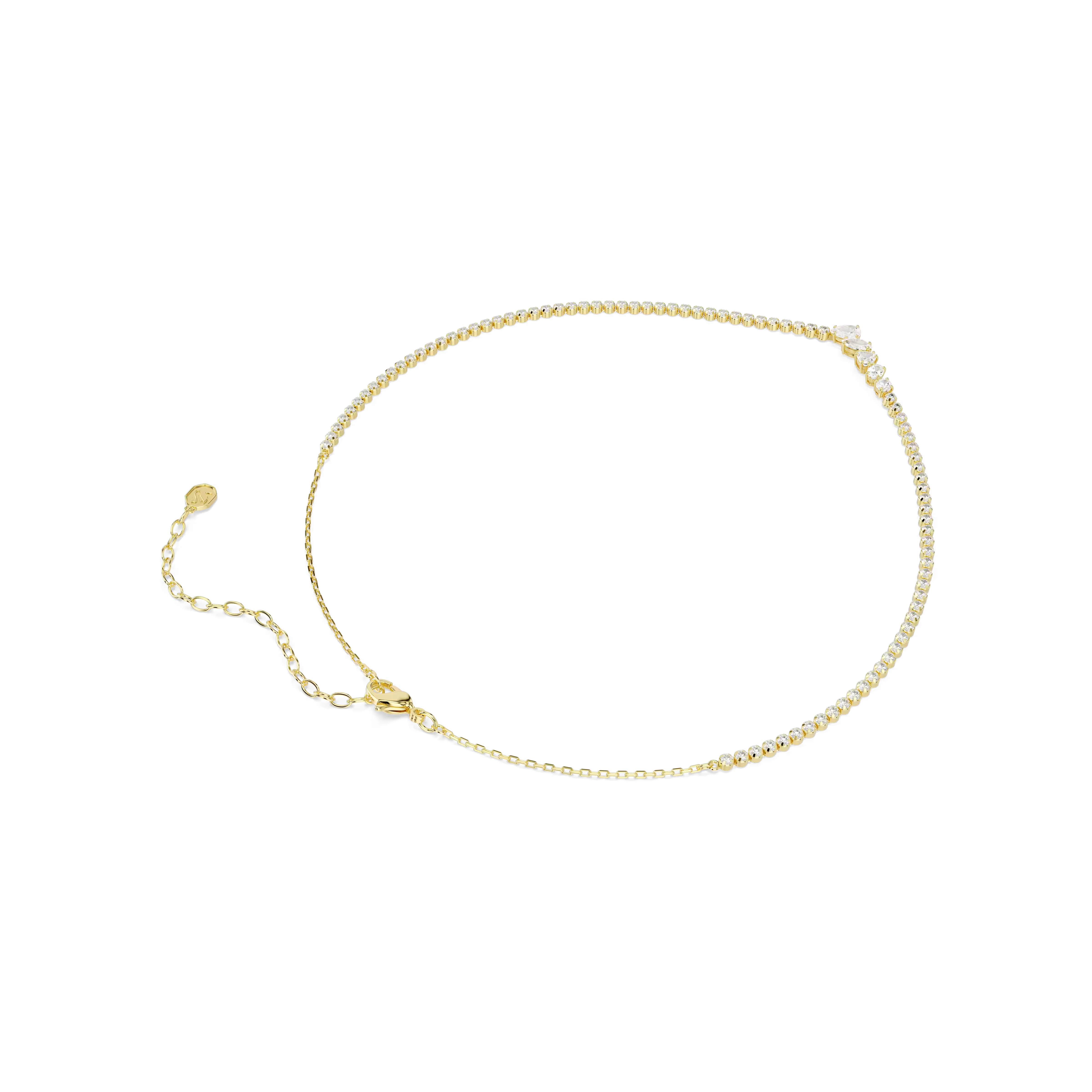 Swarovski Mesmera Mixed Cuts Gold Necklace