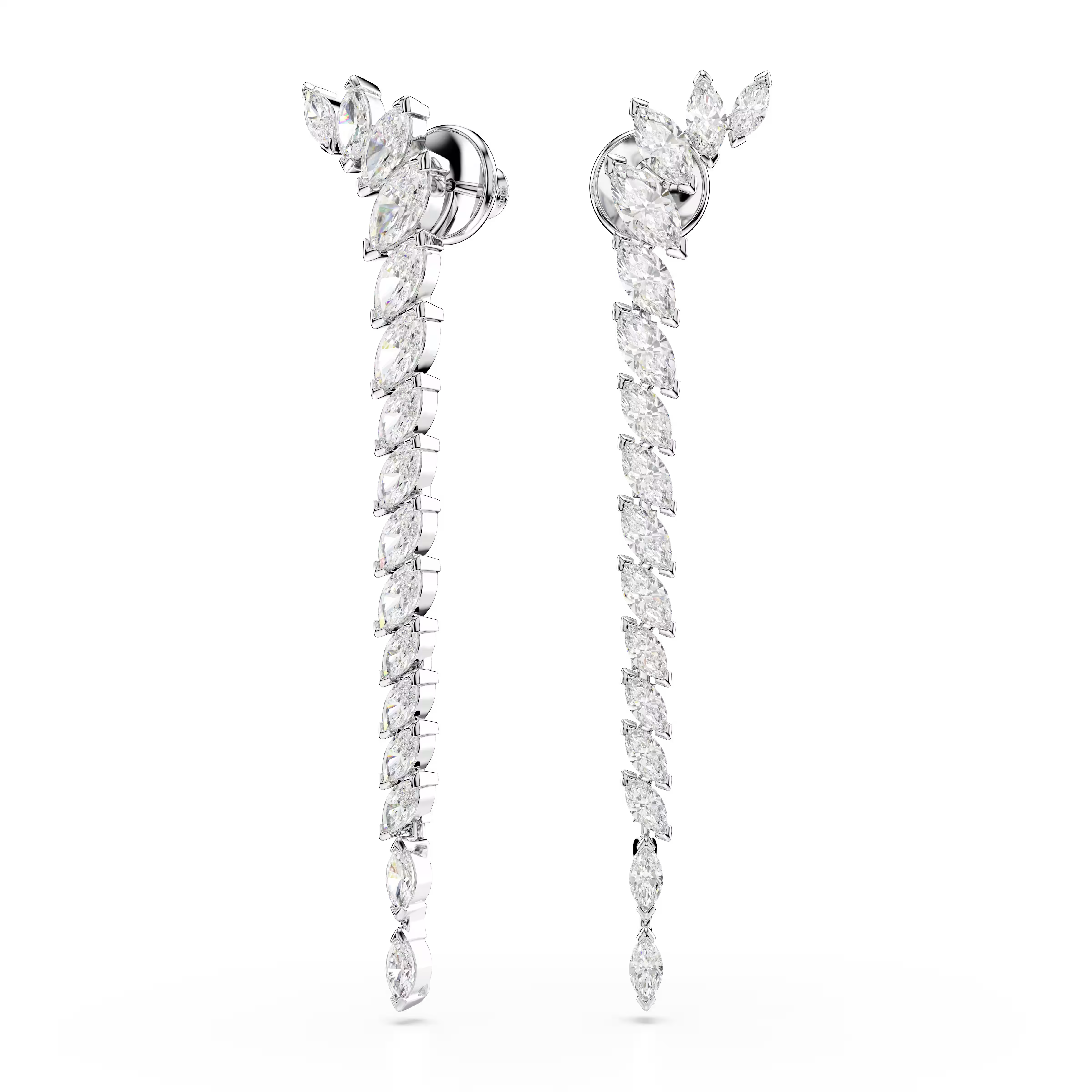Swarovski Mesmera Marquise Cut Rhodium Drop Earrings