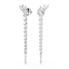 Swarovski Mesmera Marquise Cut Rhodium Drop Earrings