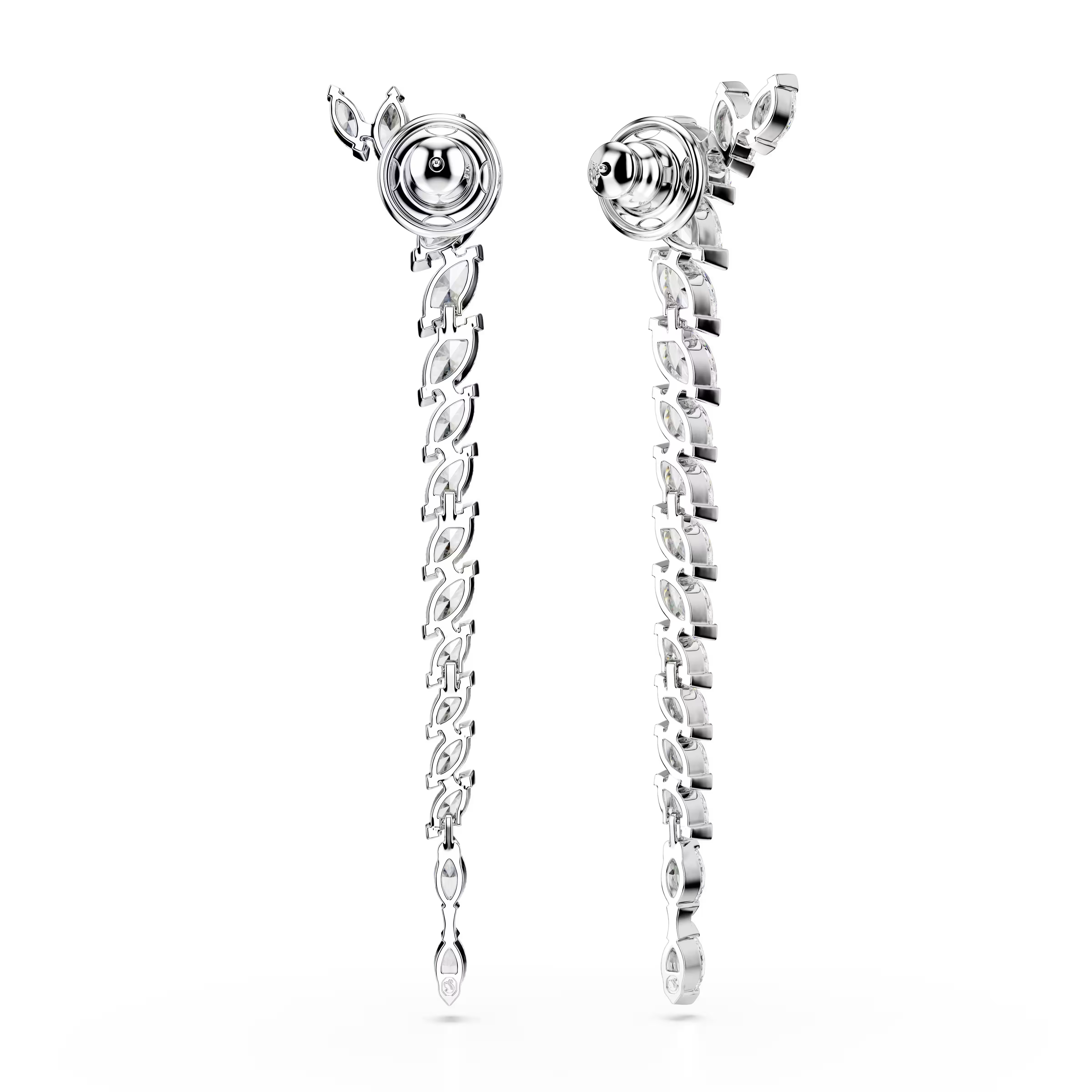 Swarovski Mesmera Marquise Cut Rhodium Drop Earrings
