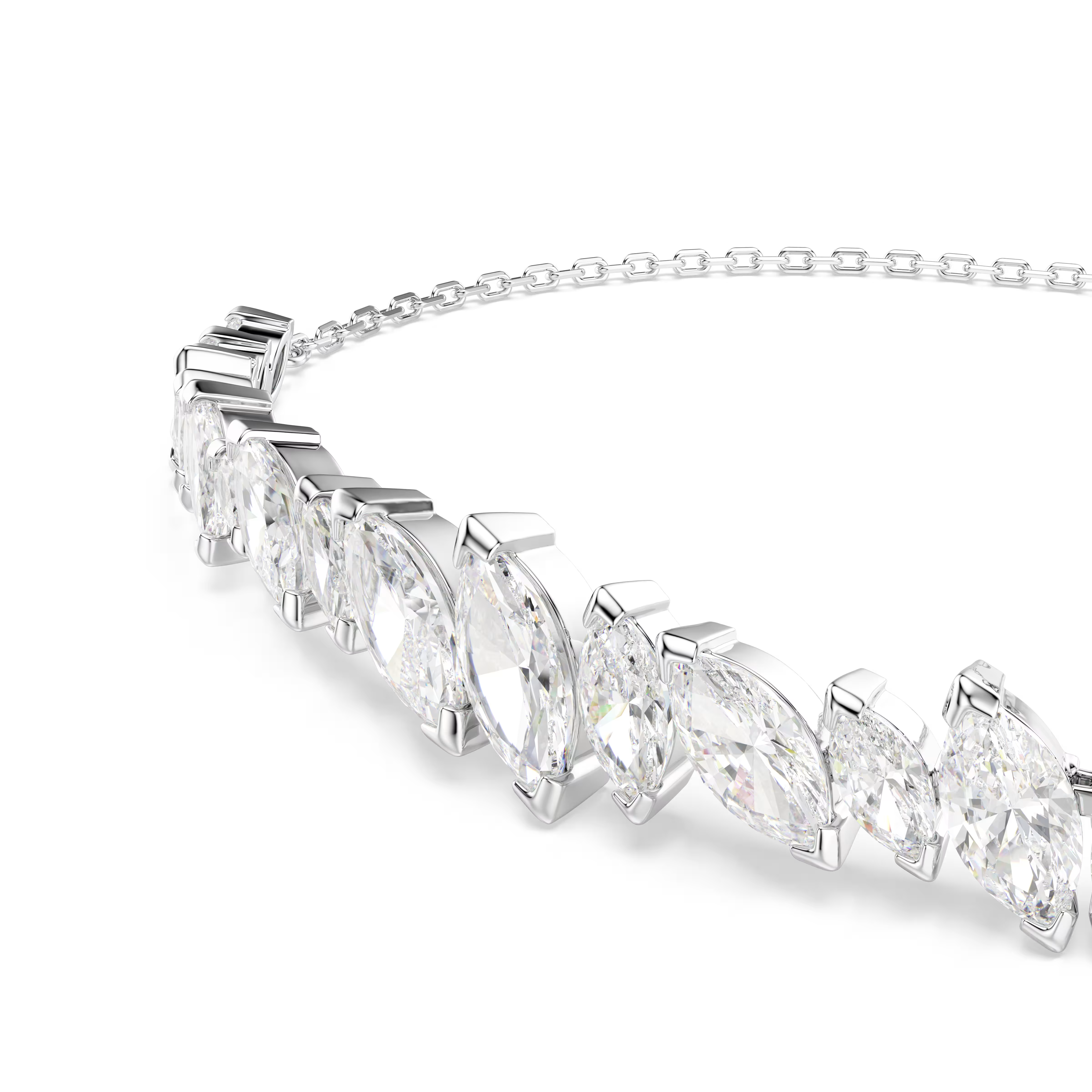 Swarovski Mesmera Marquise Cut Rhodium Sliding Bracelet