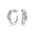 Swarovski Vienna Rhodium Hoop Earrings