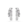 Swarovski Vienna Rhodium Hoop Earrings