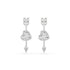 Swarovski Rhodium Idyllia Heart With Arrow Earrings