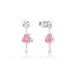 Swarovski Rhodium Idyllia Heart With Arrow Earrings