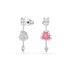 Swarovski Rhodium Idyllia Heart With Arrow Earrings