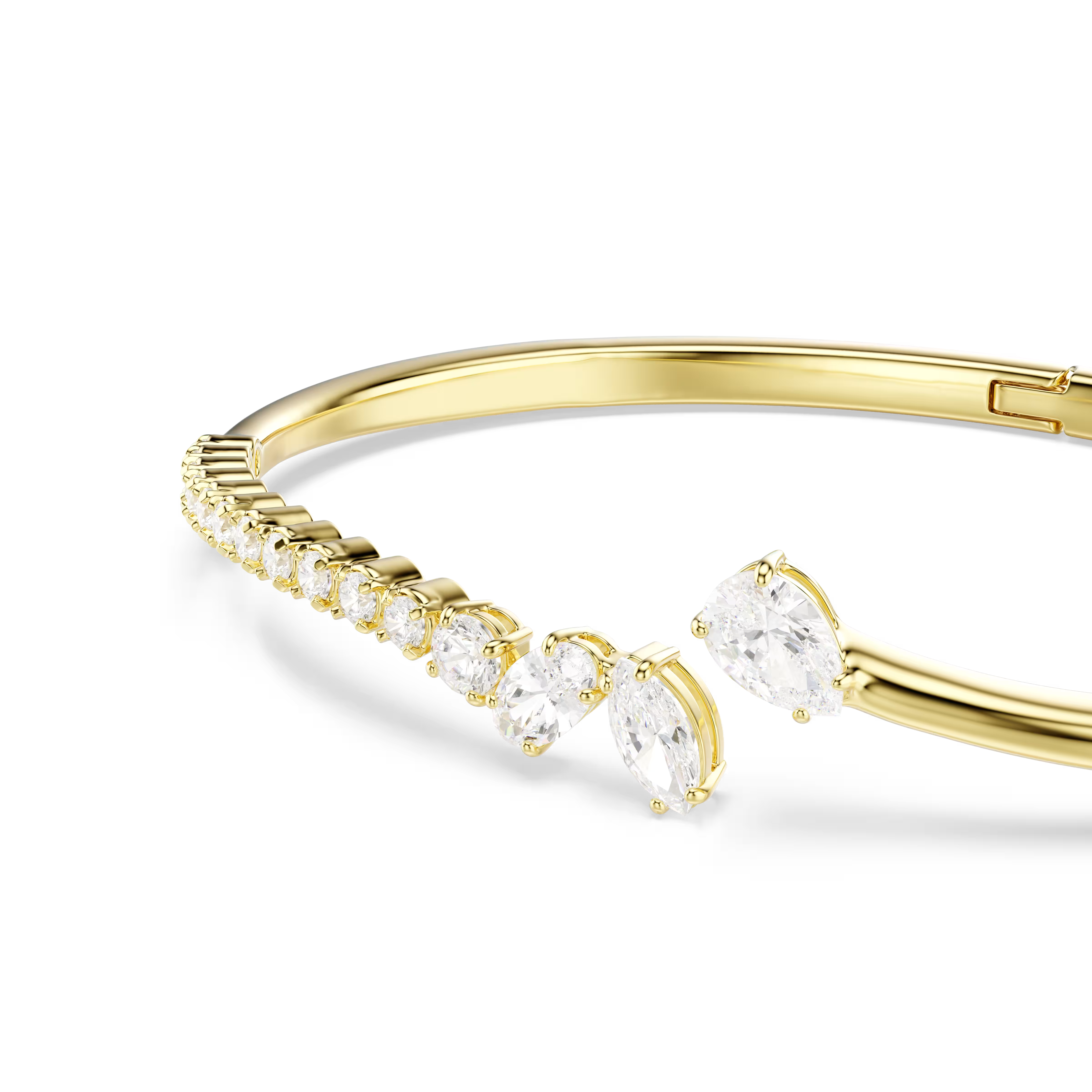 Swarovski Mesmera Mixed Cuts Gold Bangle