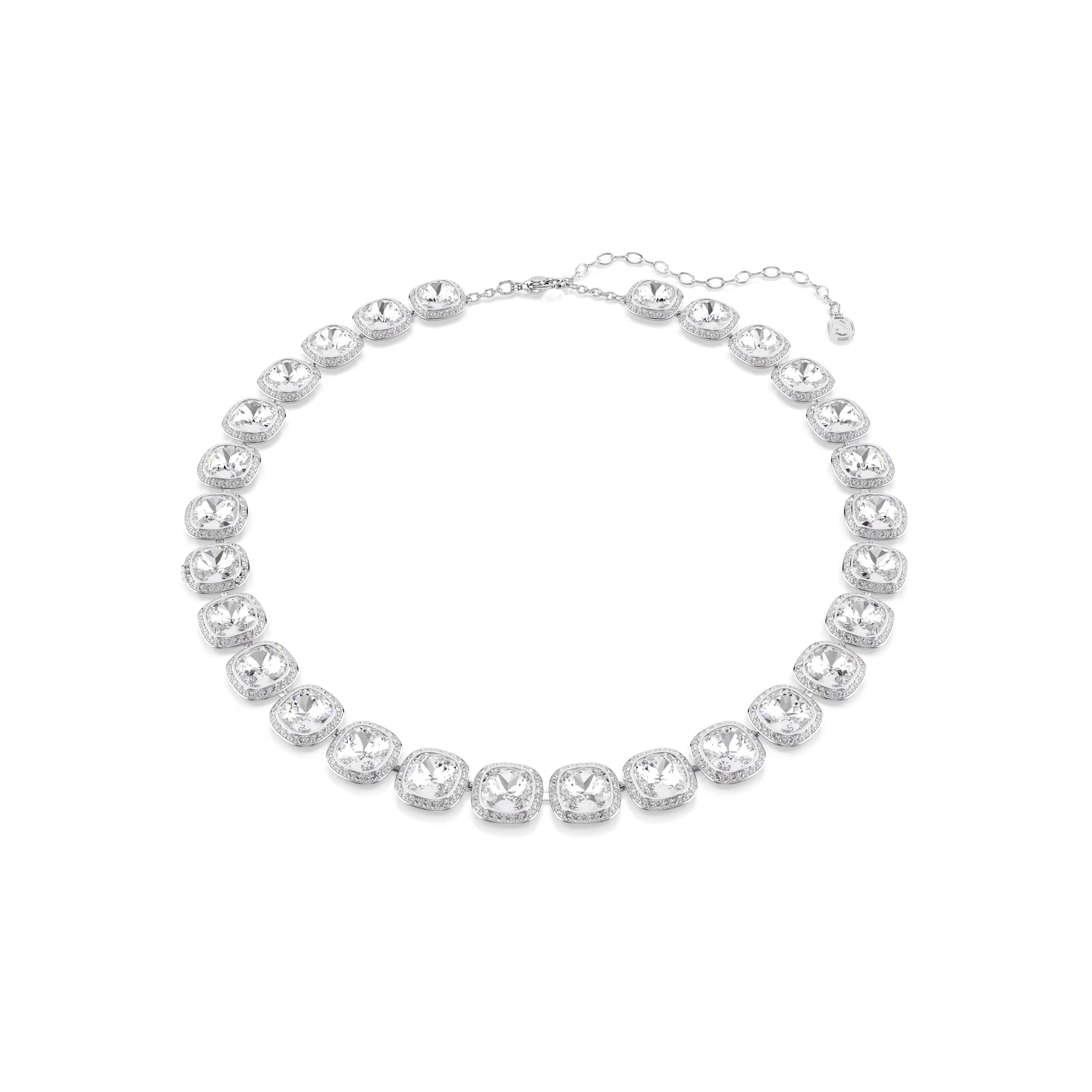 Swarovski Una Angelic Cushion Rhodium All Around Necklace