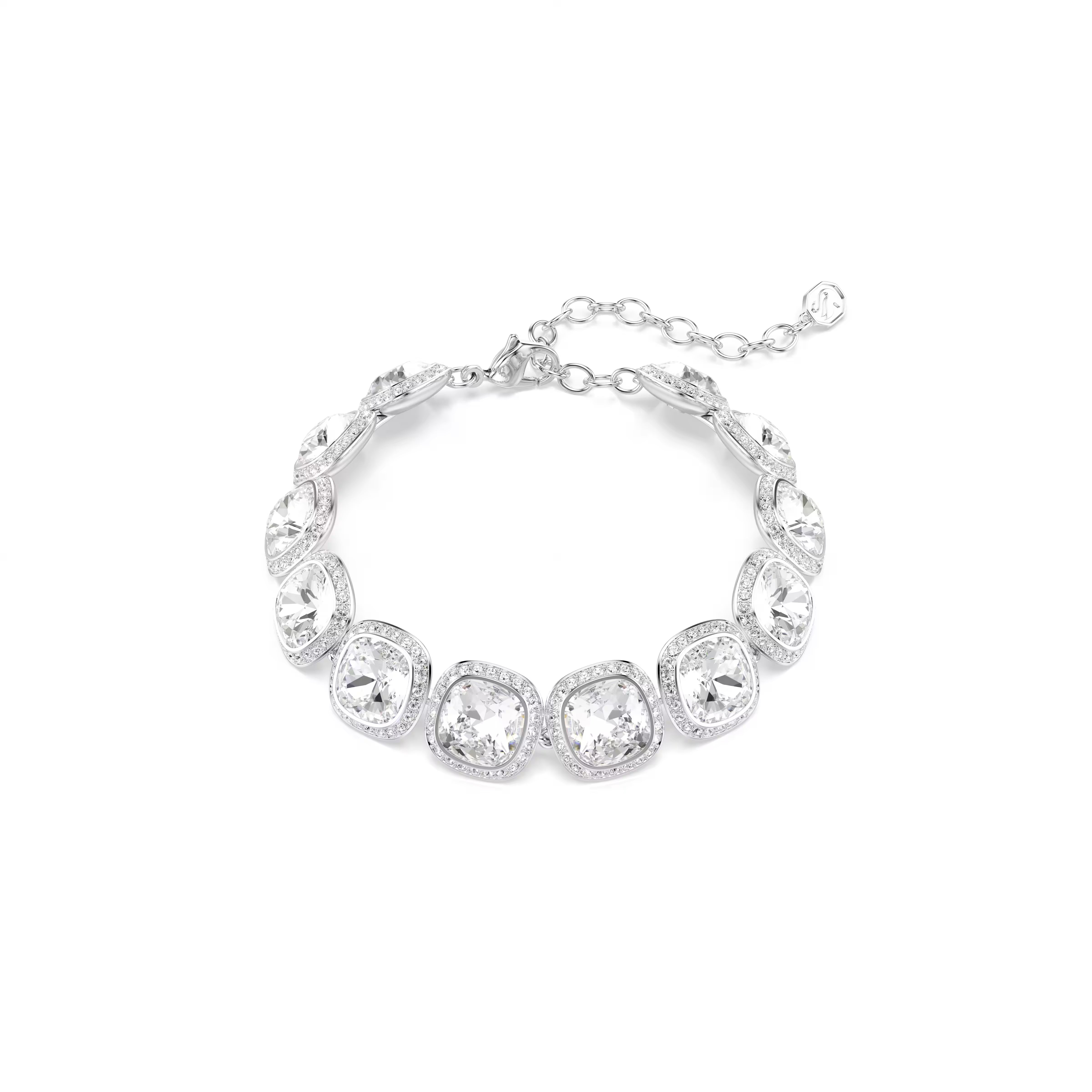 Swarovski Una Angelic Cushion Cut Rhodium Bracelet