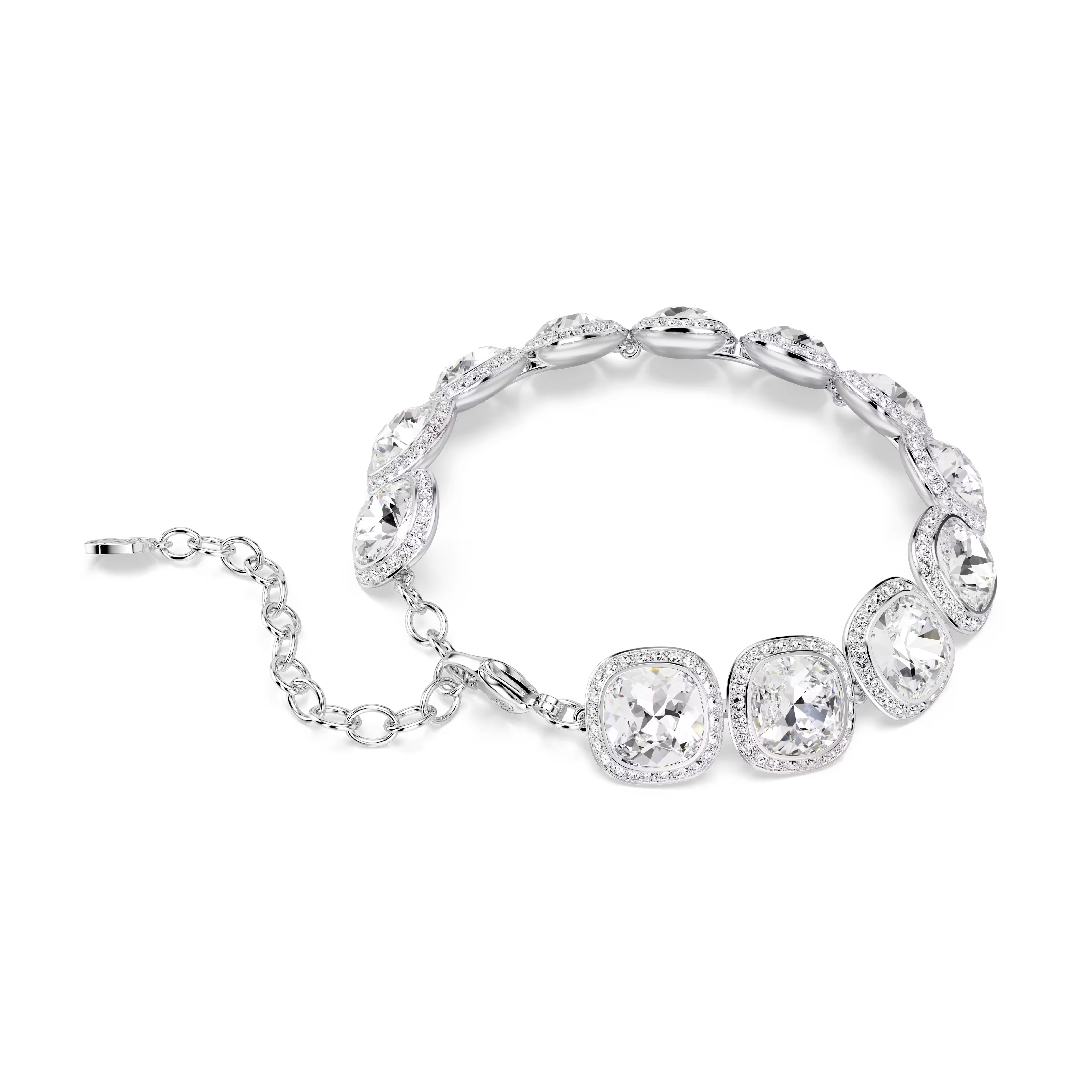 Swarovski Una Angelic Cushion Cut Rhodium Bracelet