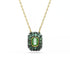Swarovski Sublima Green Octagon Gold Necklace