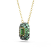 Swarovski Sublima Green Octagon Gold Necklace