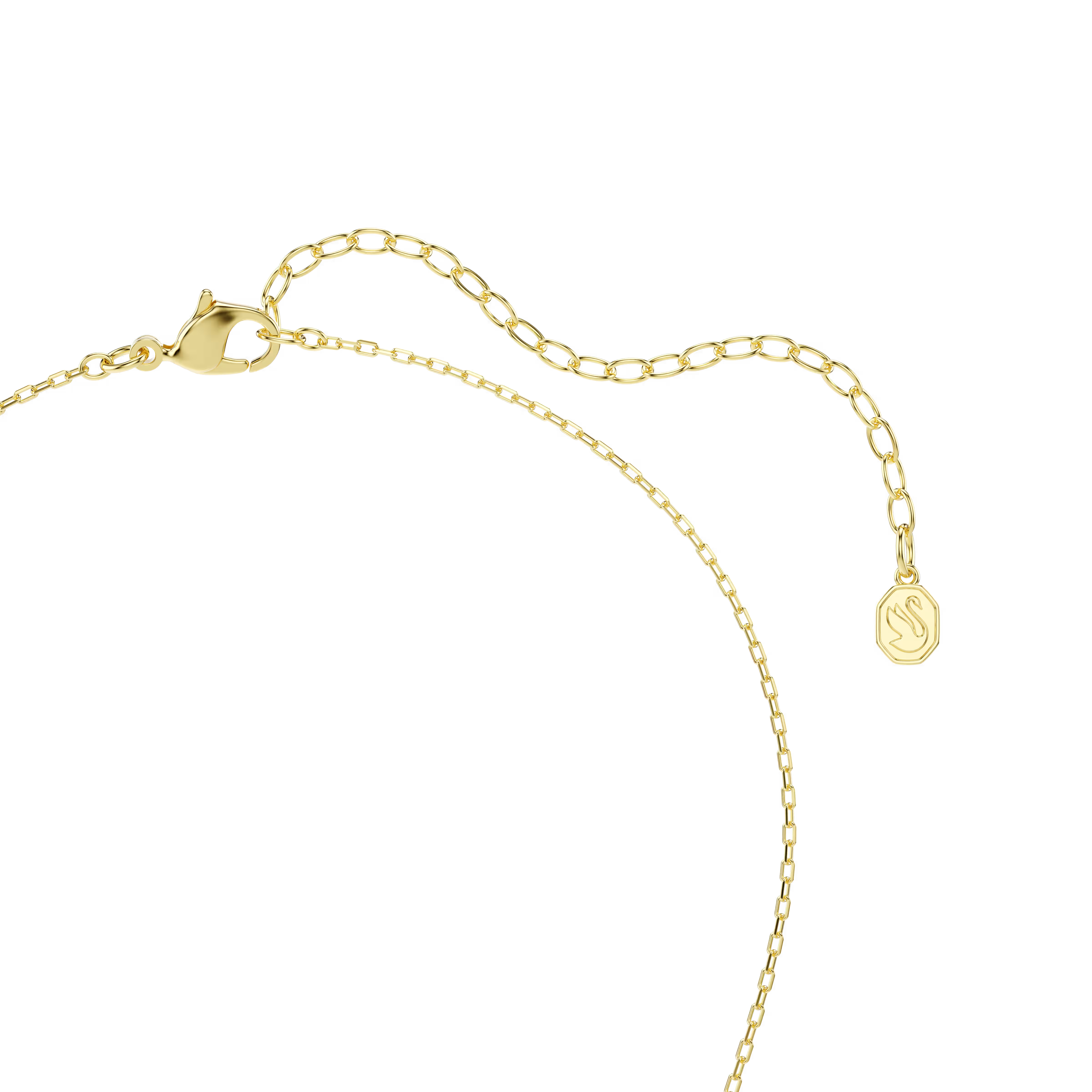 Swarovski Sublima Green Octagon Gold Necklace