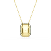 Swarovski Sublima Green Octagon Gold Necklace