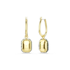 Swarovski Sublima Green Octagon Gold Earrings