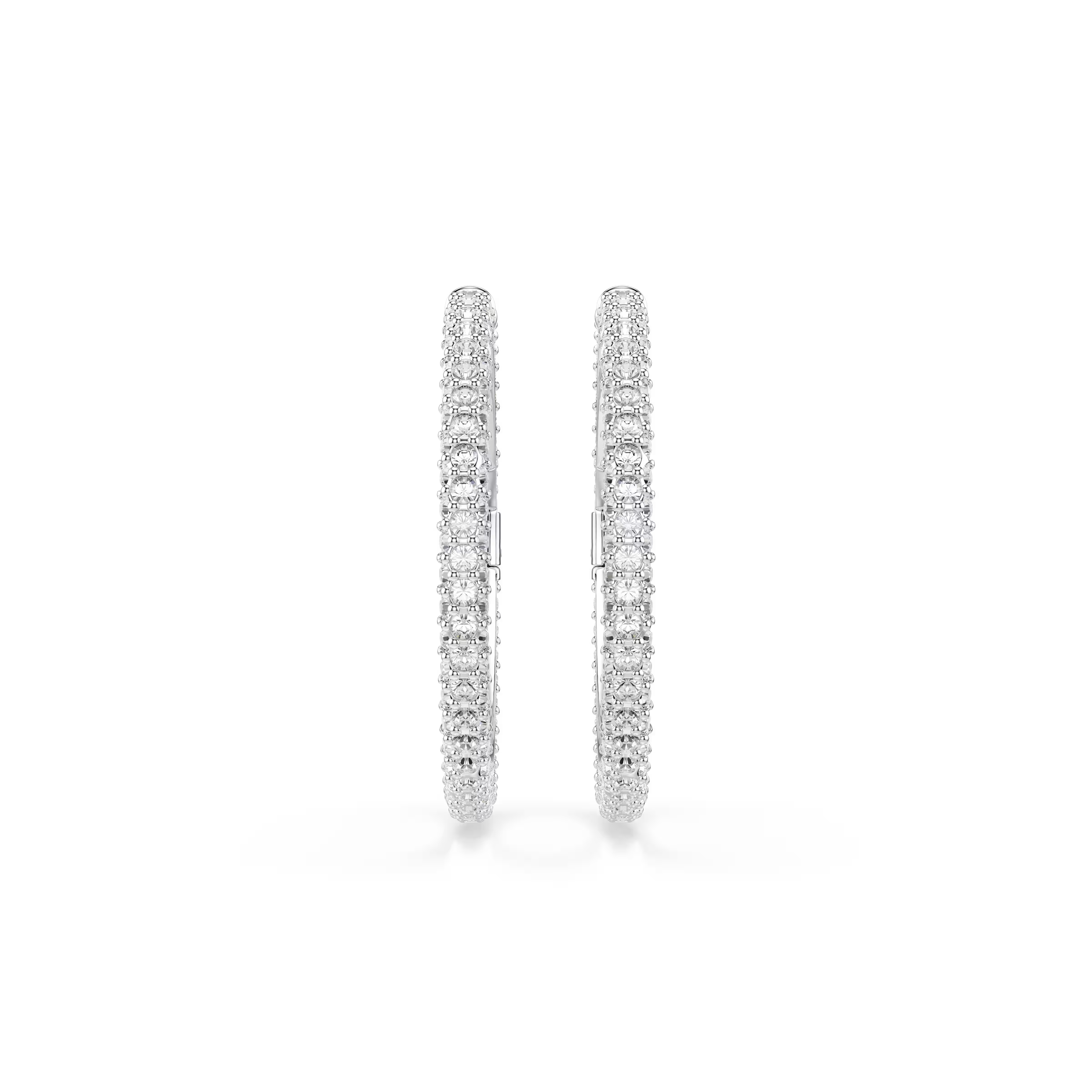 Swarovski Dextera Rhodium Small Hoop Earrings