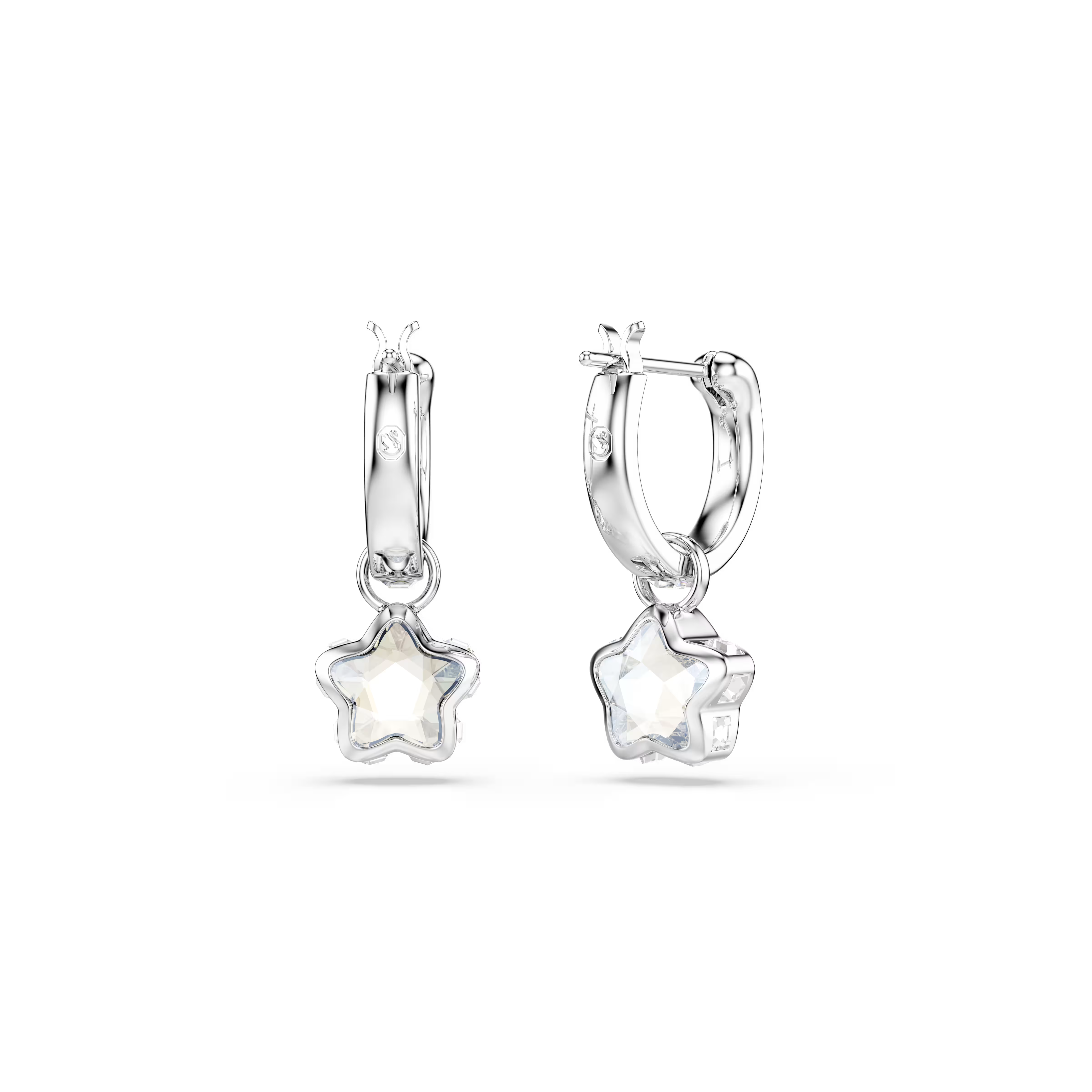 Swarovski Chroma Star Rhodium Earrings