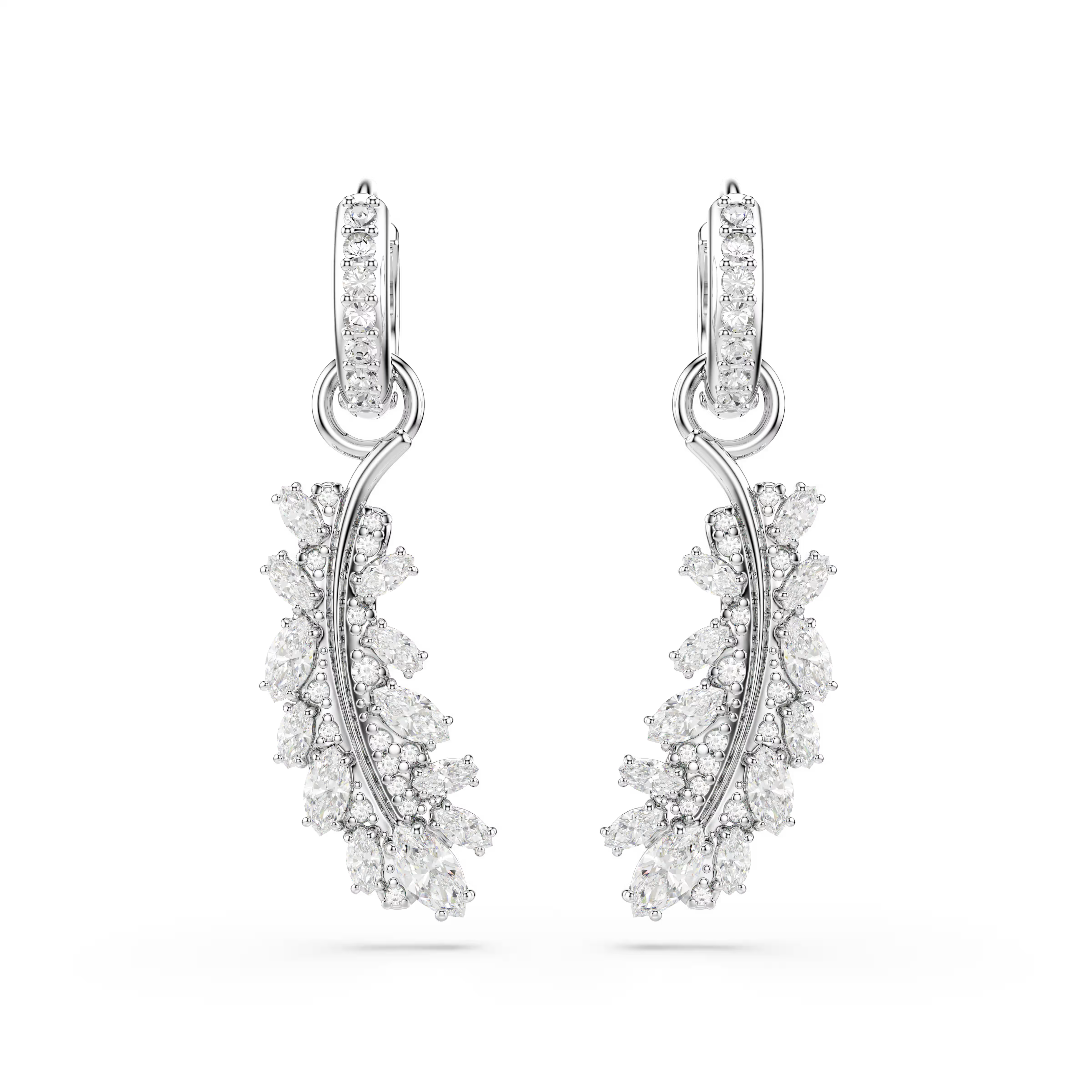 Swarovski Vienna Feather Earrings