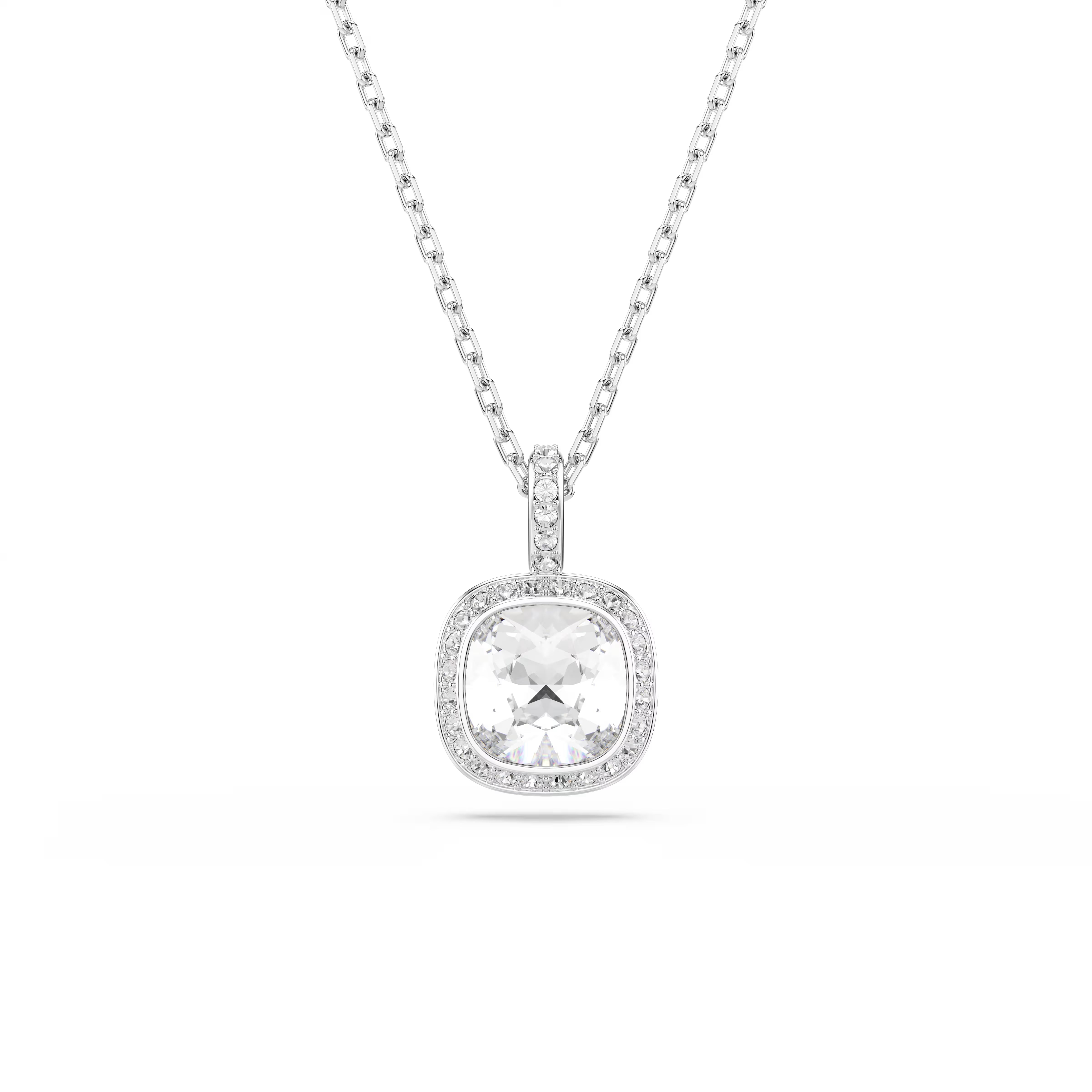 Swarovski Una Angelic Cushion Rhodium Necklace