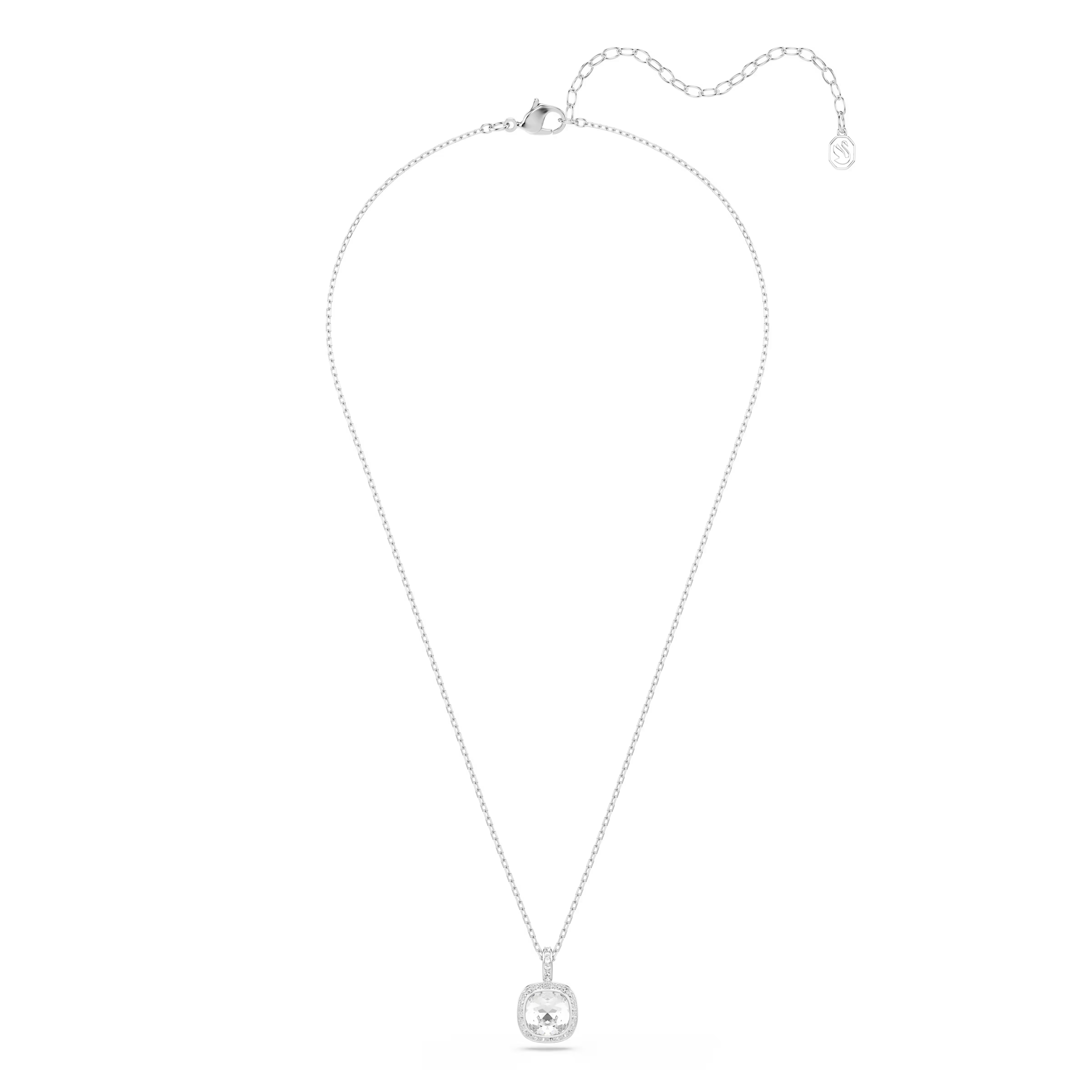 Swarovski Una Angelic Cushion Rhodium Necklace
