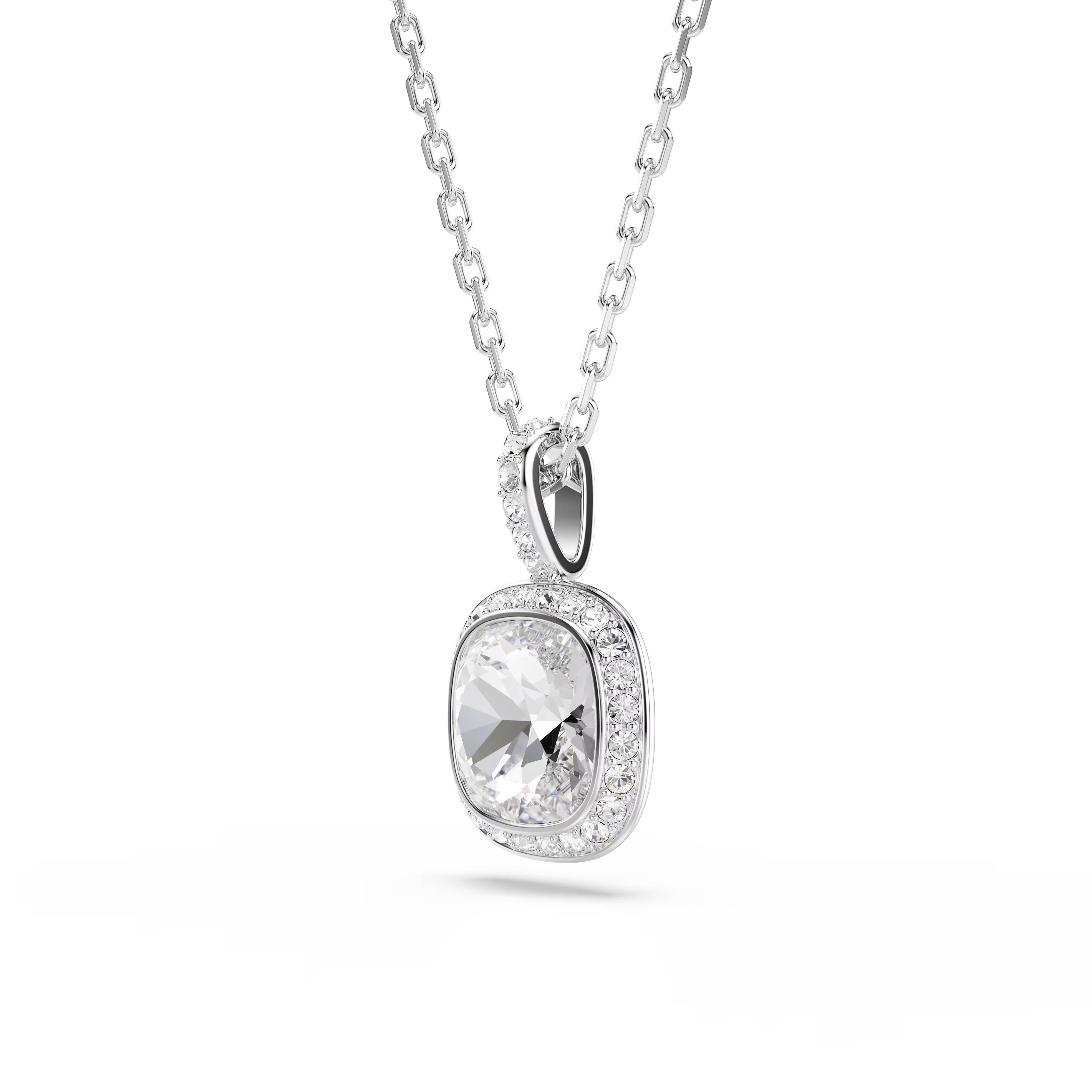 Swarovski Una Angelic Cushion Rhodium Necklace
