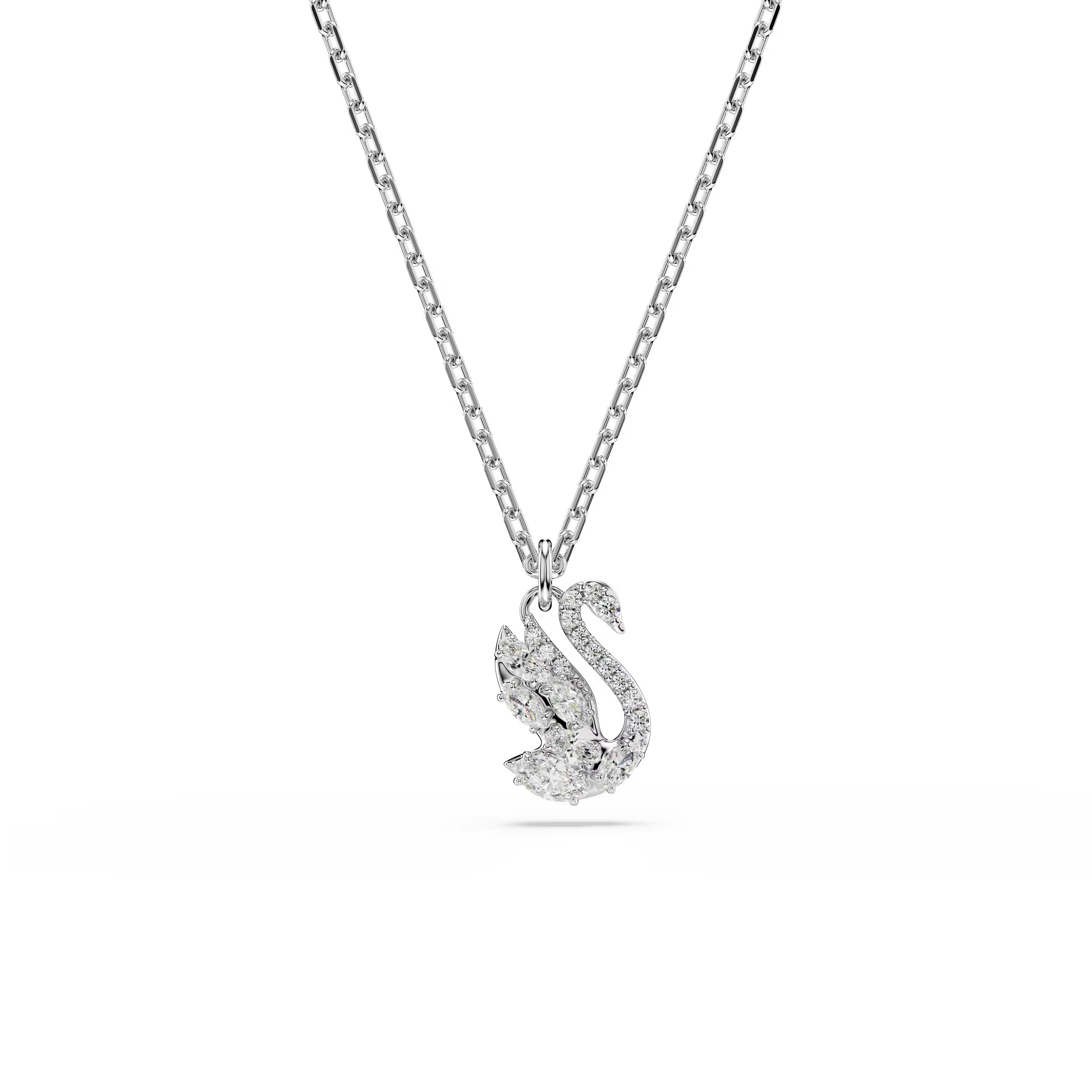 Swarovski Swan Mixed Cuts Rhodium Necklace
