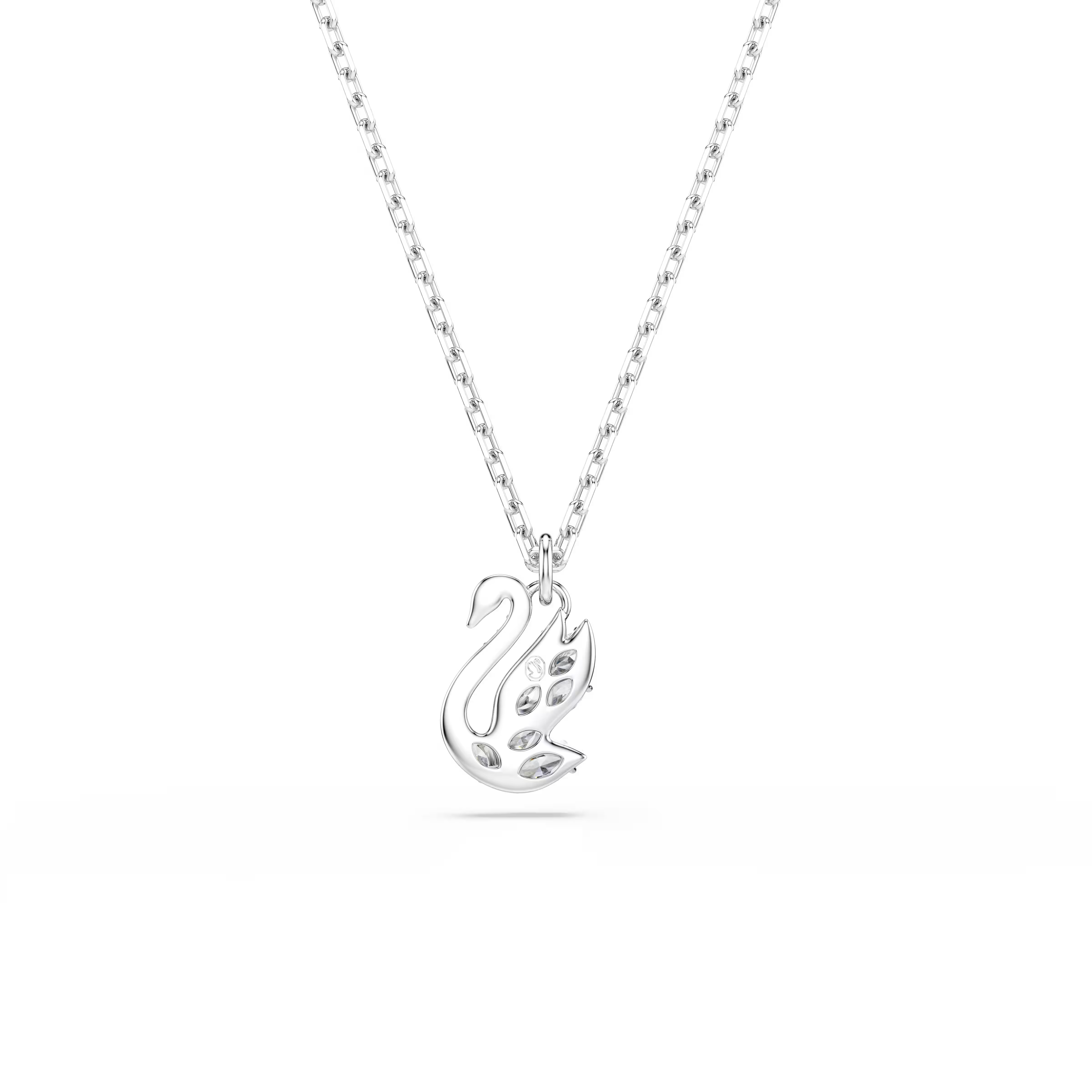Swarovski Swan Mixed Cuts Rhodium Necklace