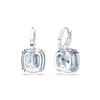 Swarovski Millenia Cushion Cut Blue Rhodium Drop Earrings