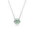 Swarovski Una Agelic Mixed Cuts Green Rhodium Necklace