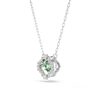 Swarovski Una Agelic Mixed Cuts Green Rhodium Necklace