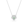 Swarovski Una Agelic Mixed Cuts Green Rhodium Necklace