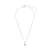 Swarovski Chroma Heart Pink Rhodium Necklace
