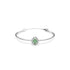 Swarovski Una Angelic Mixed Cuts Green Rhodium Bangle