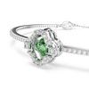 Swarovski Una Angelic Mixed Cuts Green Rhodium Bangle