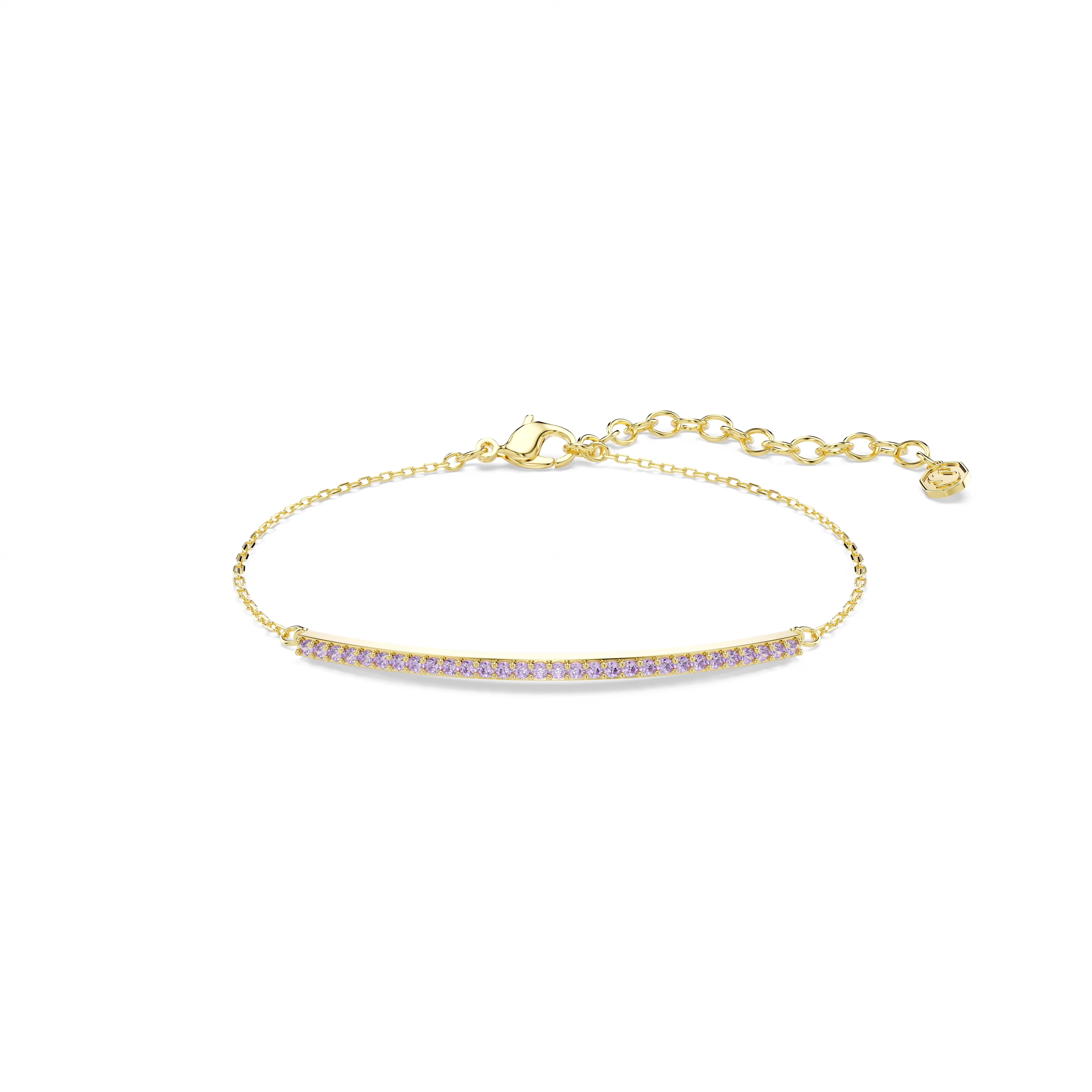 Swarovski Only Purple Gold Bracelet