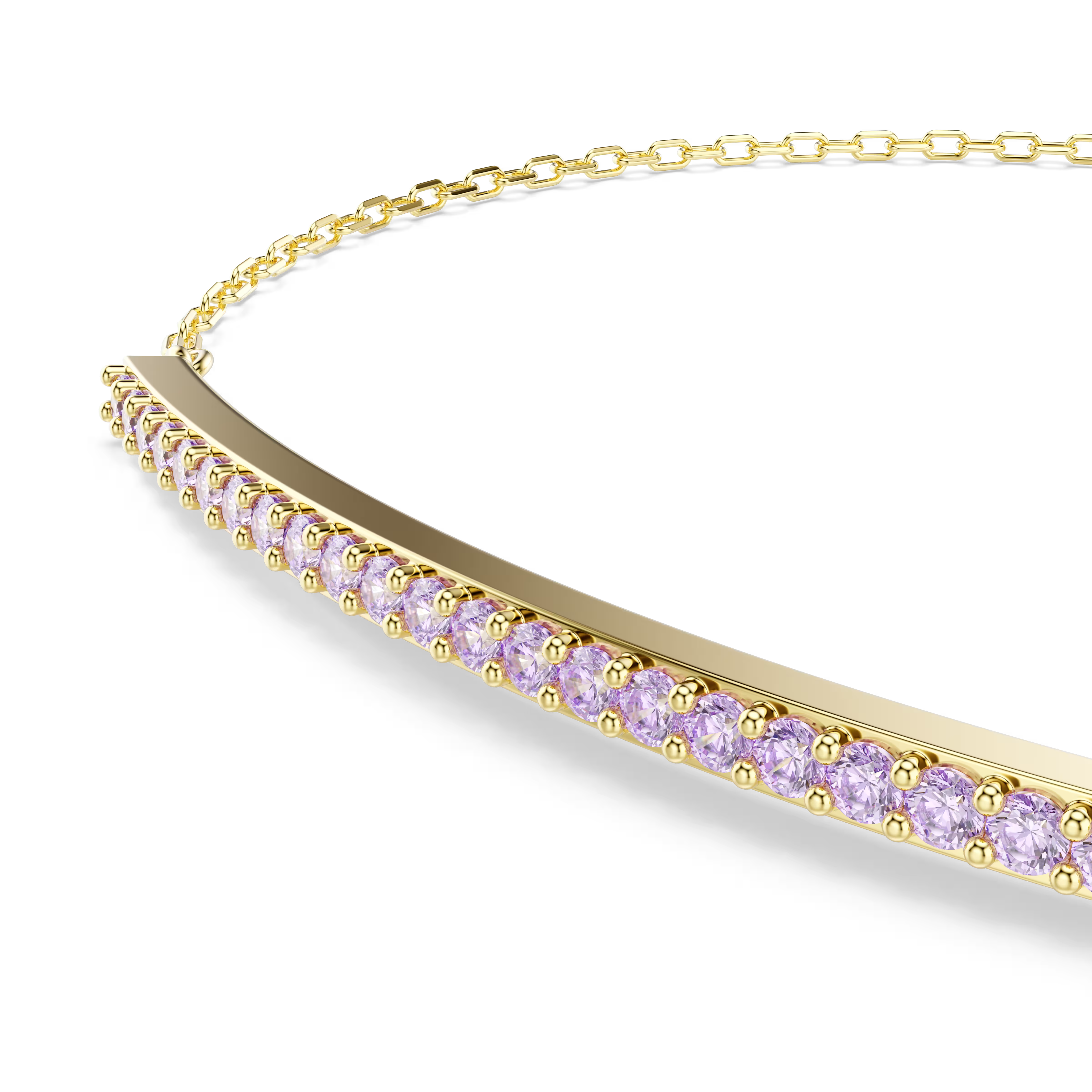 Swarovski Only Purple Gold Bracelet