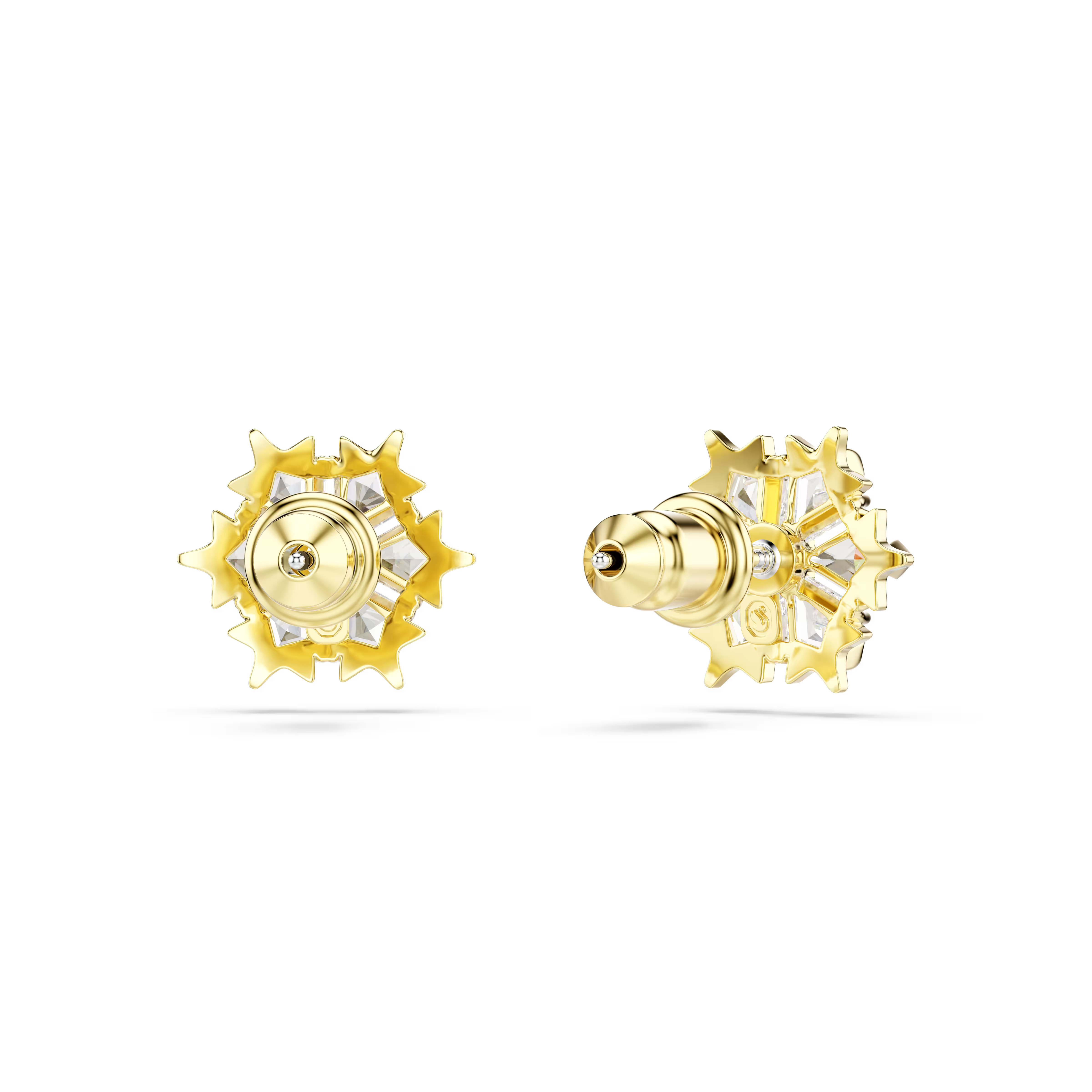 Swarovski Magic Snowflake Gold Earrings