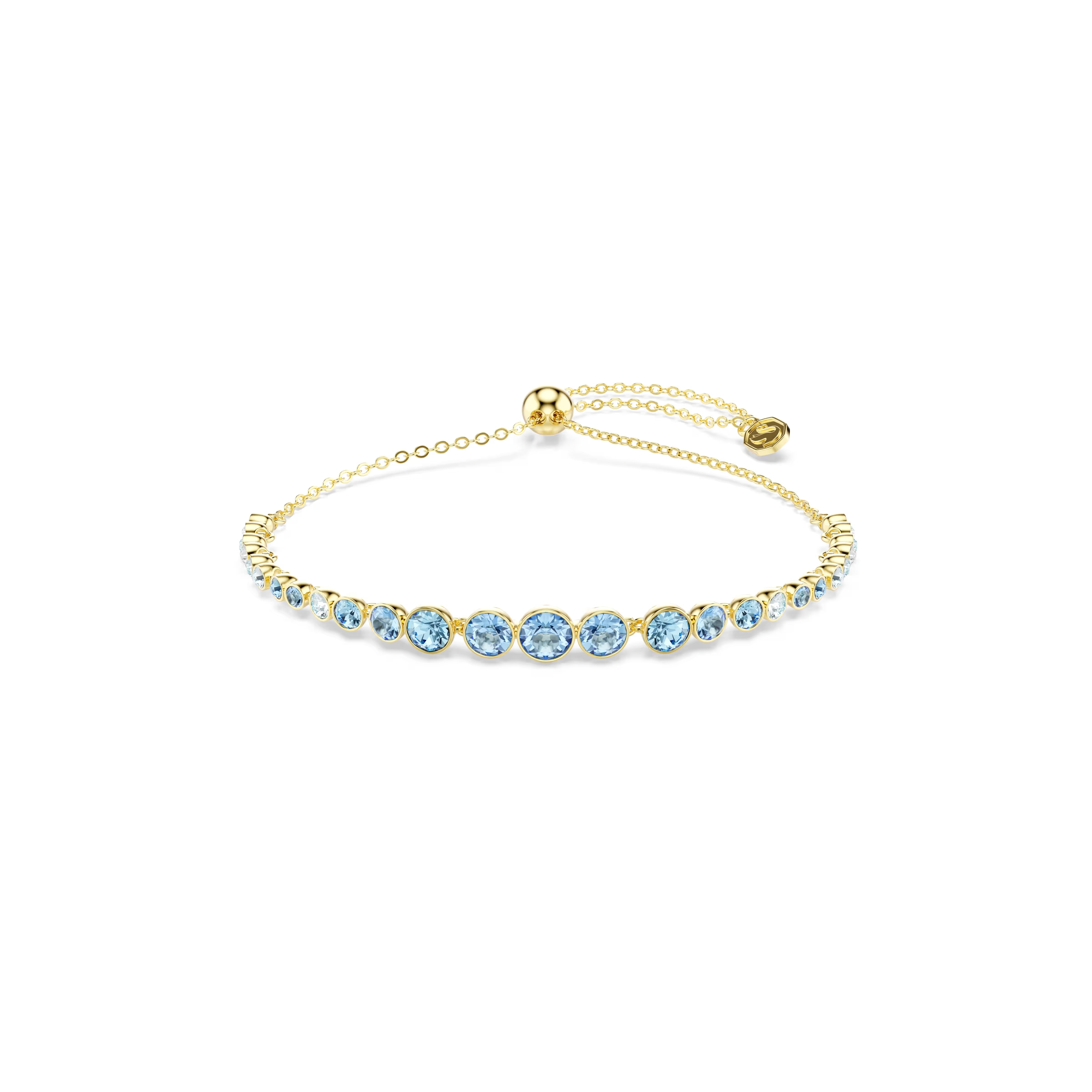 Swarovski Imber Blue Gold Sliding Bracelet