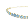 Swarovski Imber Blue Gold Sliding Bracelet