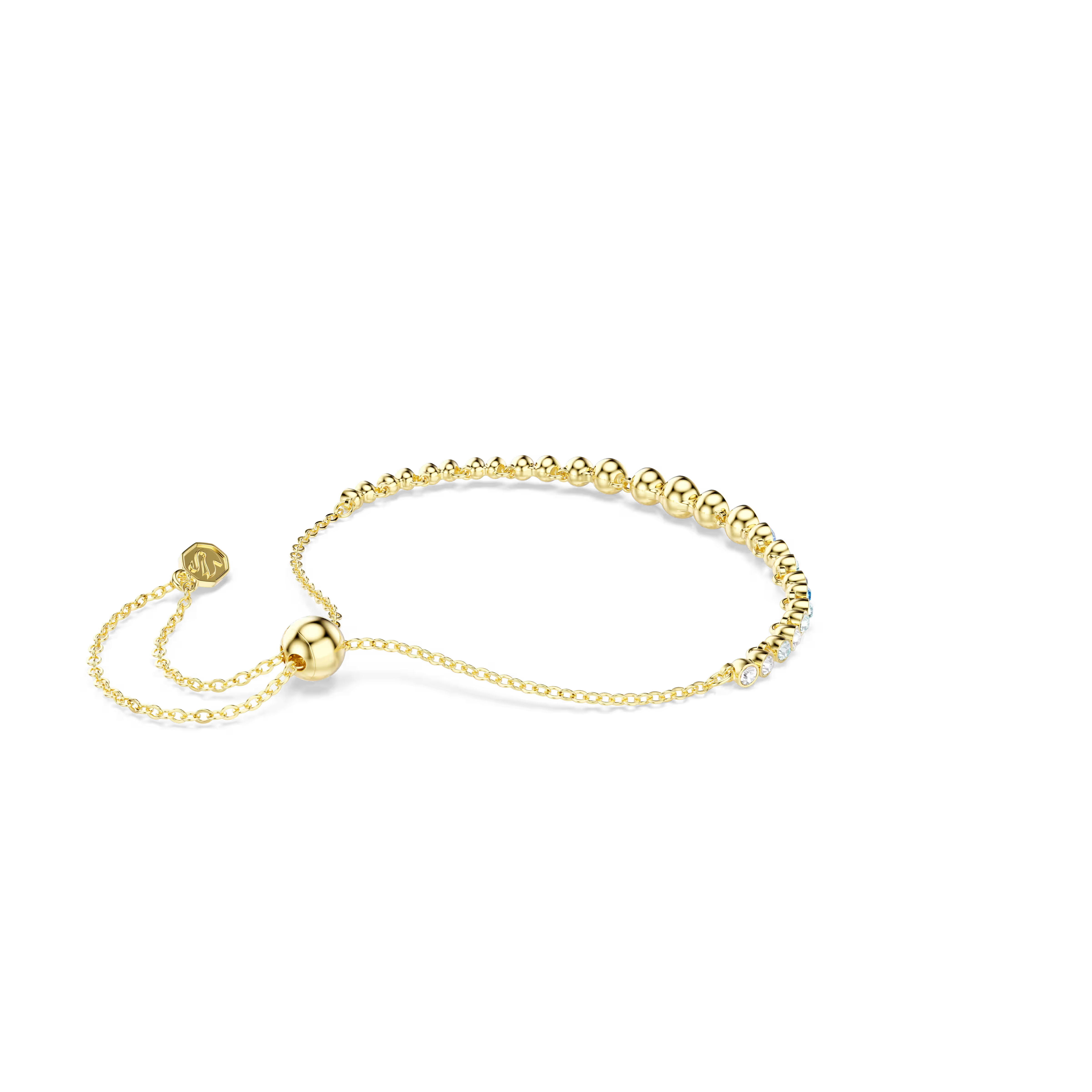 Swarovski Imber Blue Gold Sliding Bracelet